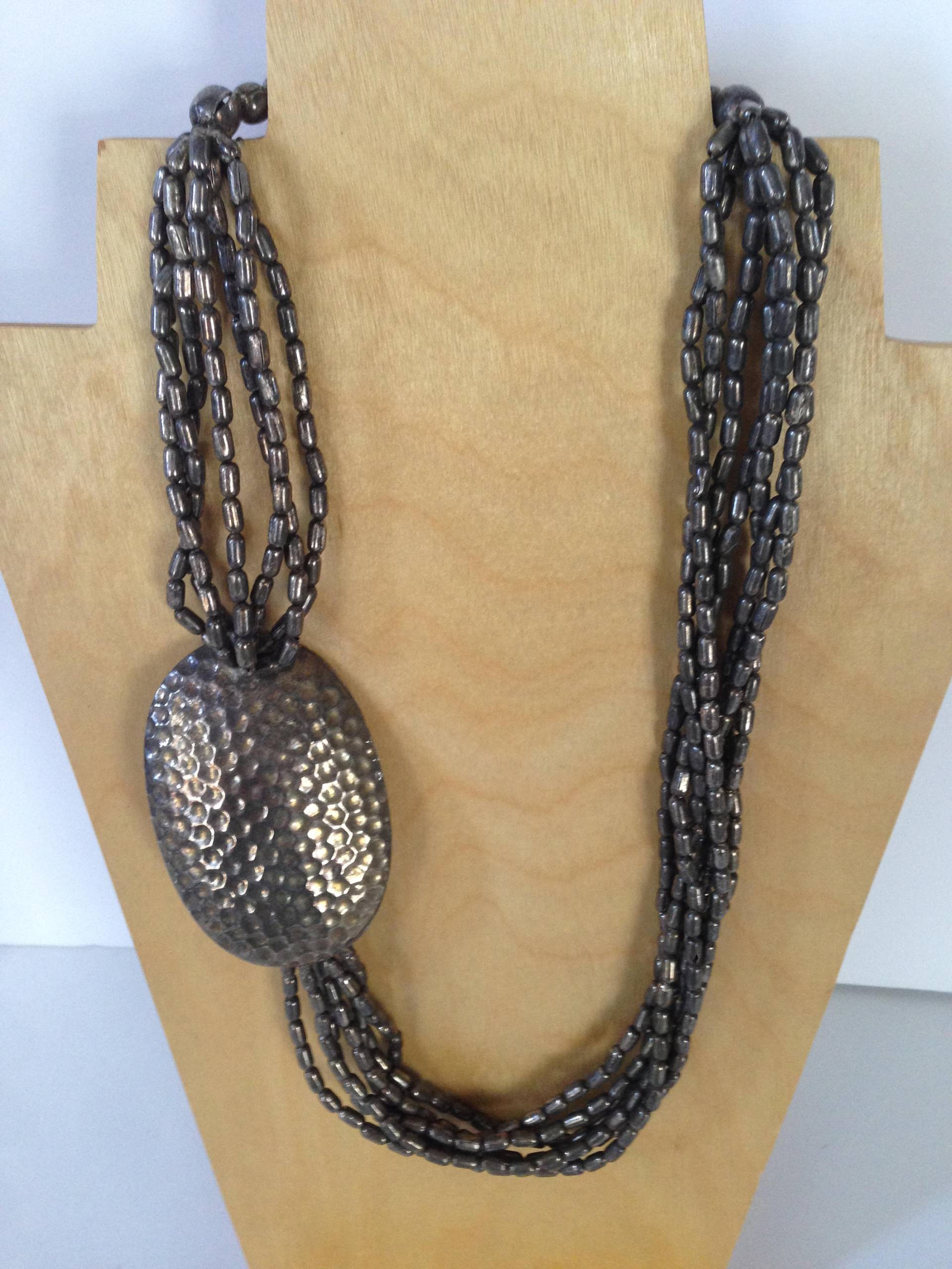 1990 Multi-strang-Anweisung Halskette von YourTurnVintageStore