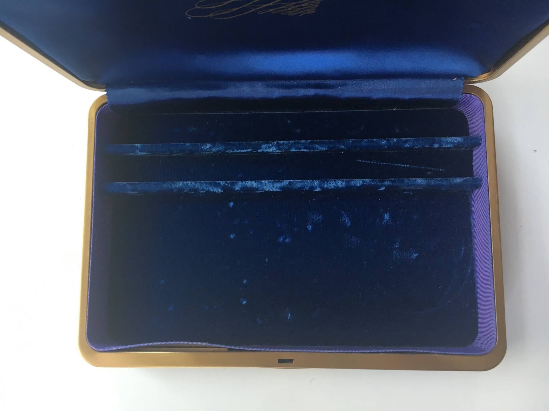 Farringham Texol Blau Schmuckschatulle von YourTurnVintageStore