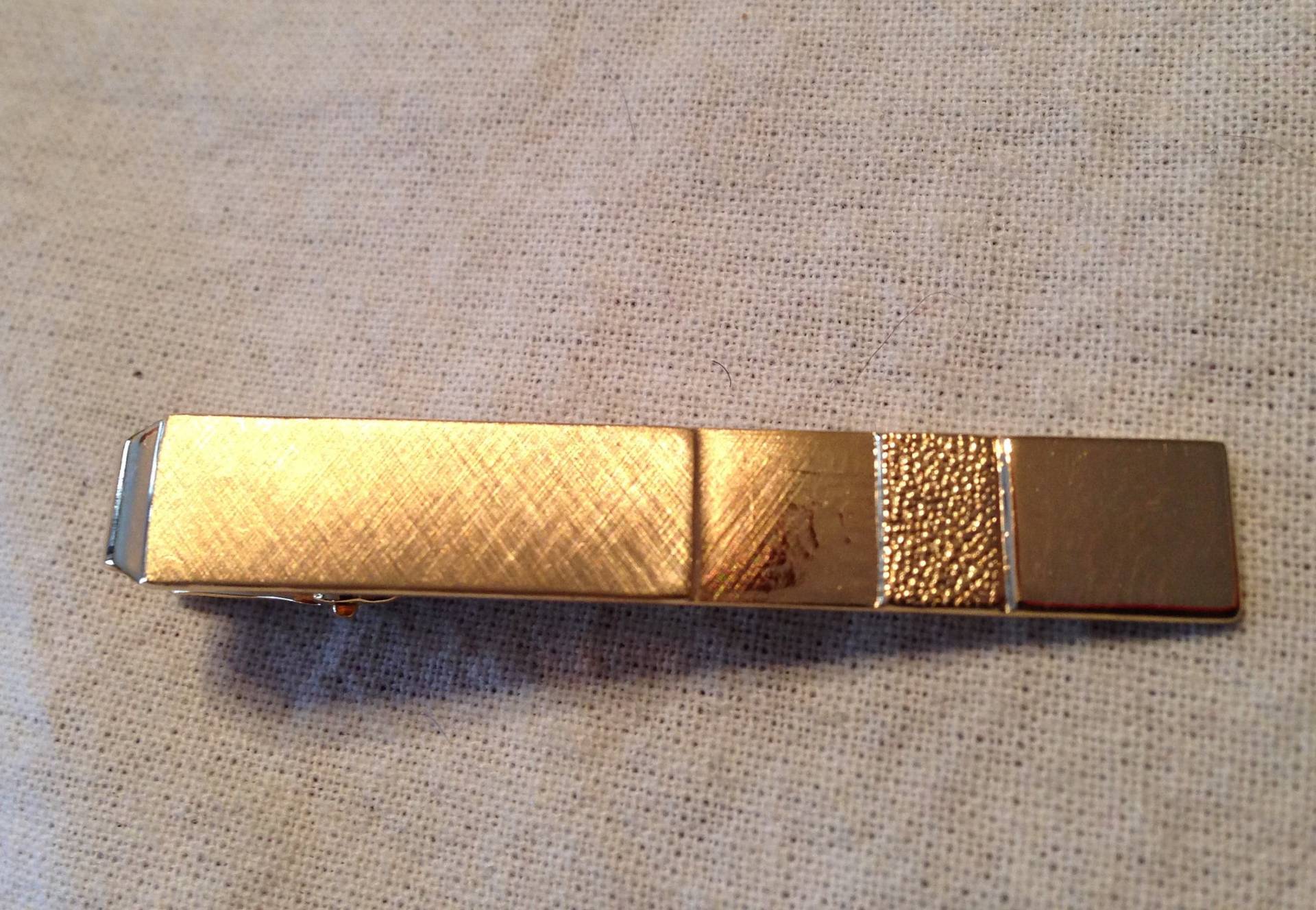 Gold Filled Krawattenklammer Vintage Neu von YourTurnVintageStore