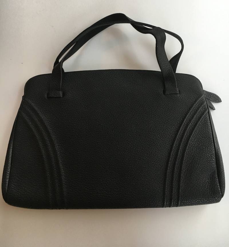 Marcraft Kiesel Leder Top Griff Handtasche von YourTurnVintageStore