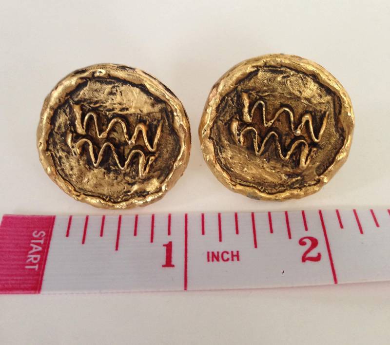 Wassermann-Jahrgang Sternzeichen-Manschettenknöpfe von YourTurnVintageStore