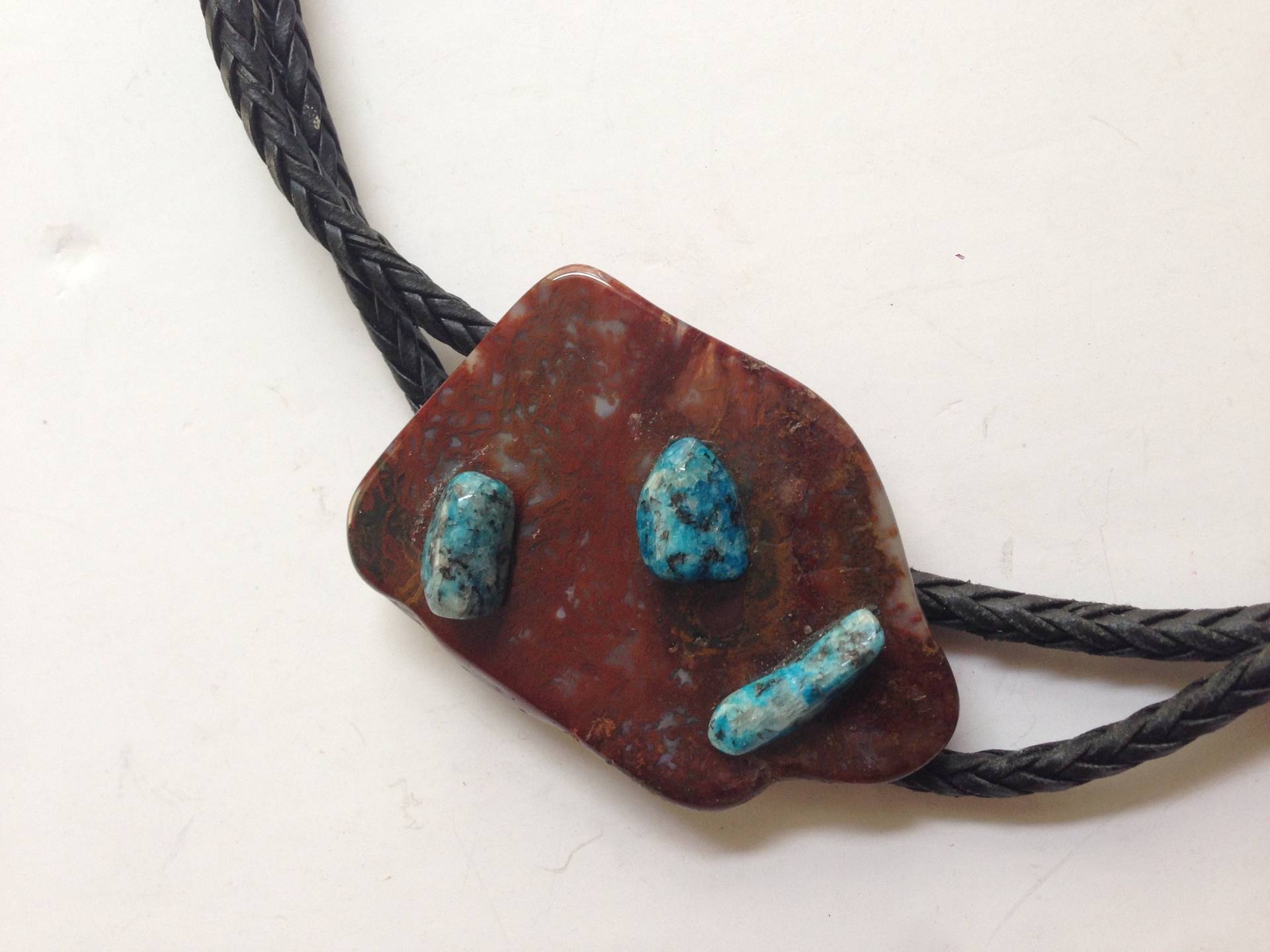 steinkrawatte Mit Türkis von YourTurnVintageStore