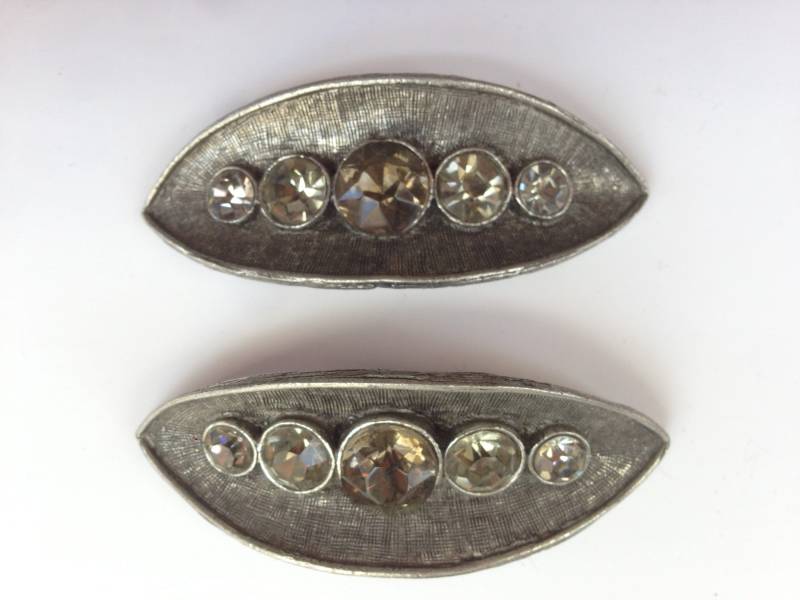 strass Schuhschnallen strass Schuhschnallen von YourTurnVintageStore