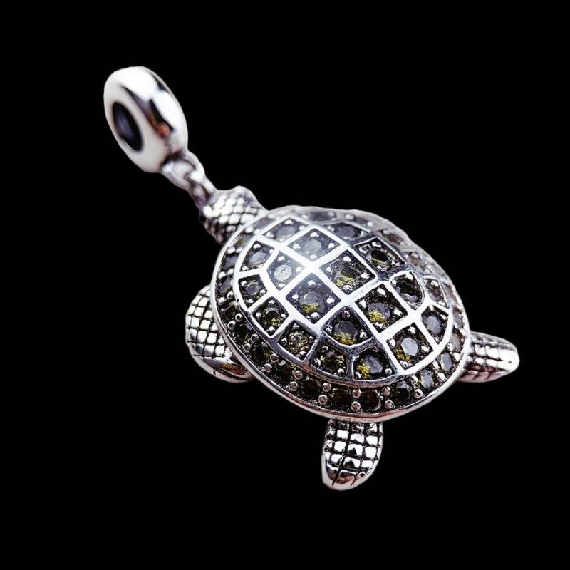 Silber Schildkröte Anhänger Für Und Tier-Liebhaber in Nettes Valentinsgeschenk Elegant Freunde Familie Geschwister von YourUniverseOFFICIAL