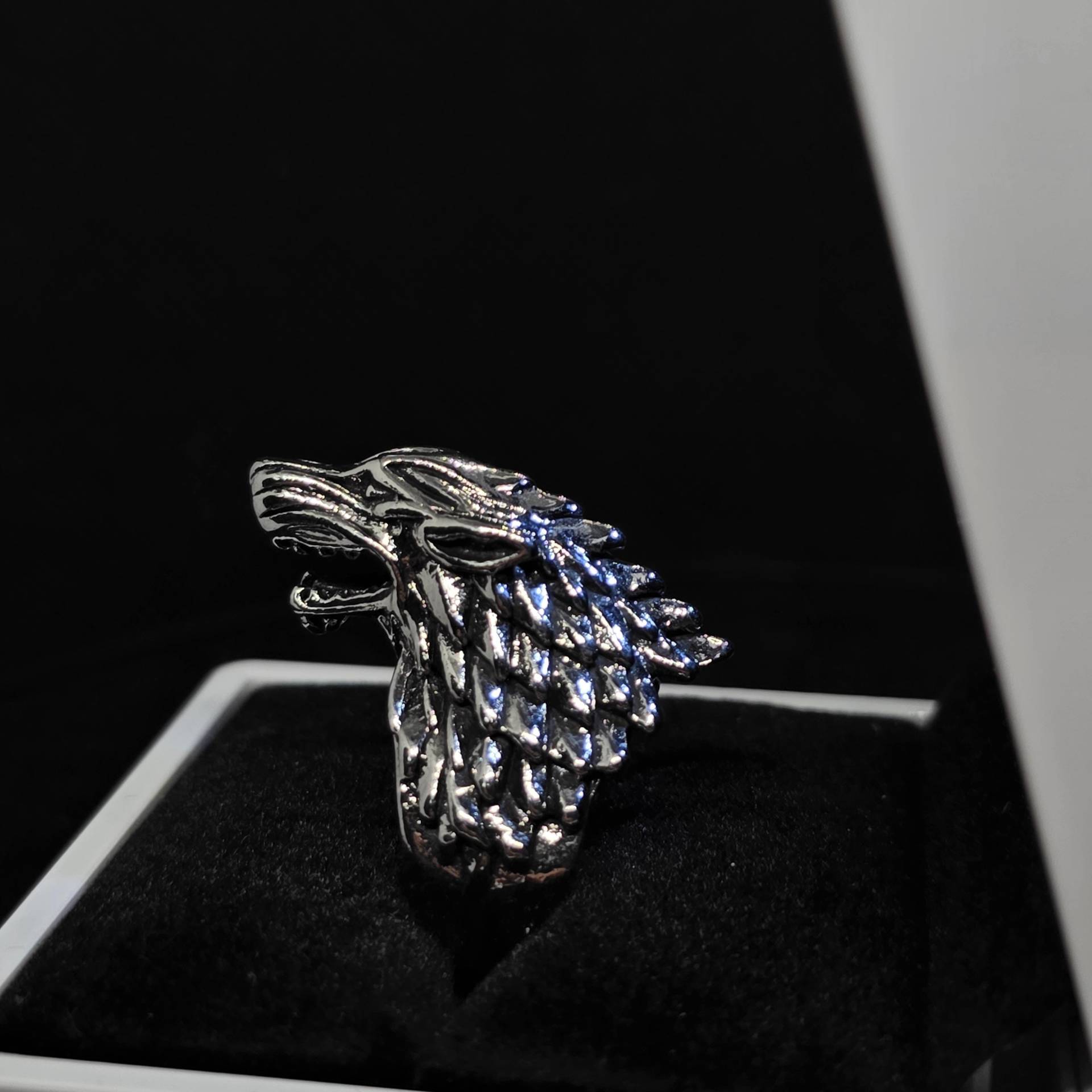 Wolf Ring Mit Anhänger Für Männer Und Frauen von YourUniverseOFFICIAL