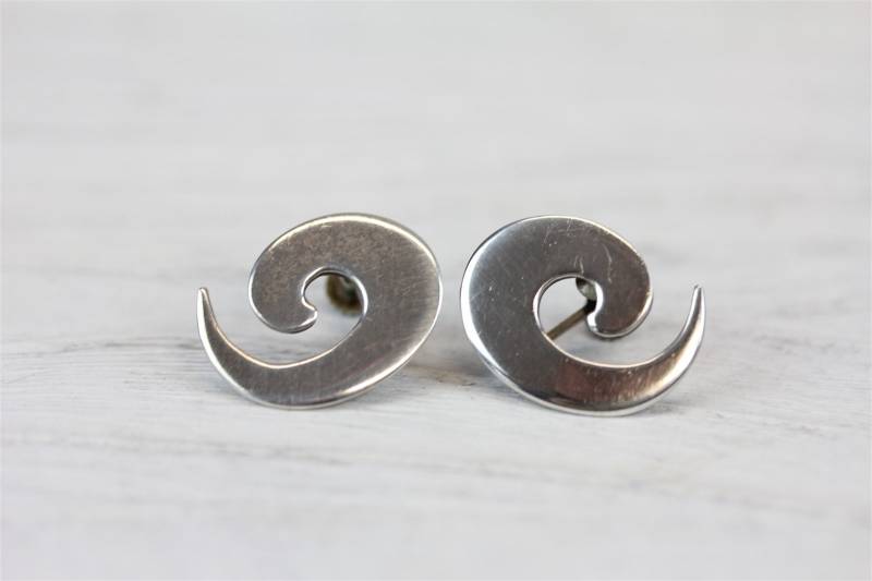 Vintage Jb Hamlin Sterling Silber 925 Ohrringe Modernist Designer Selten von YourVintageStyle