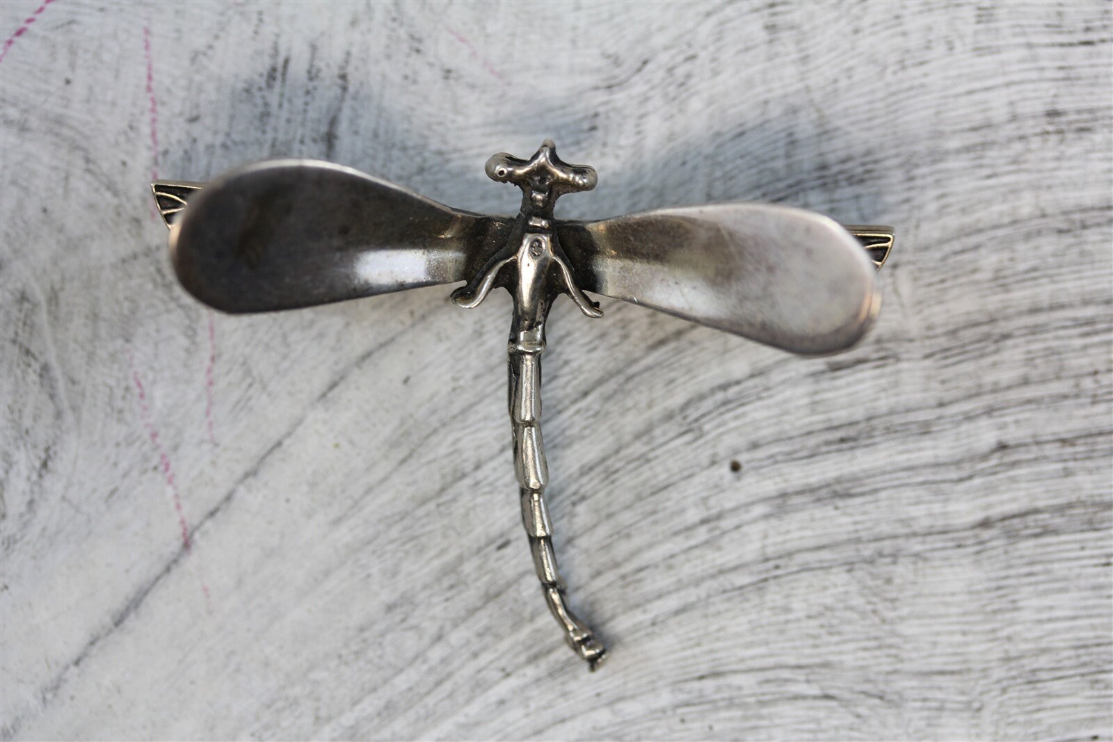 Vintage Mexiko Sterling Silber 925 Libelle Brosche Pin Figural Finest Luxus Big von YourVintageStyle