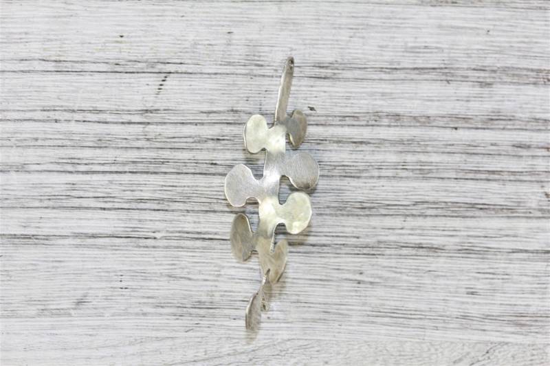 Vintage Signiert 925 Sterling Silber Anhänger Gehämmert Ausschnitt von YourVintageStyle