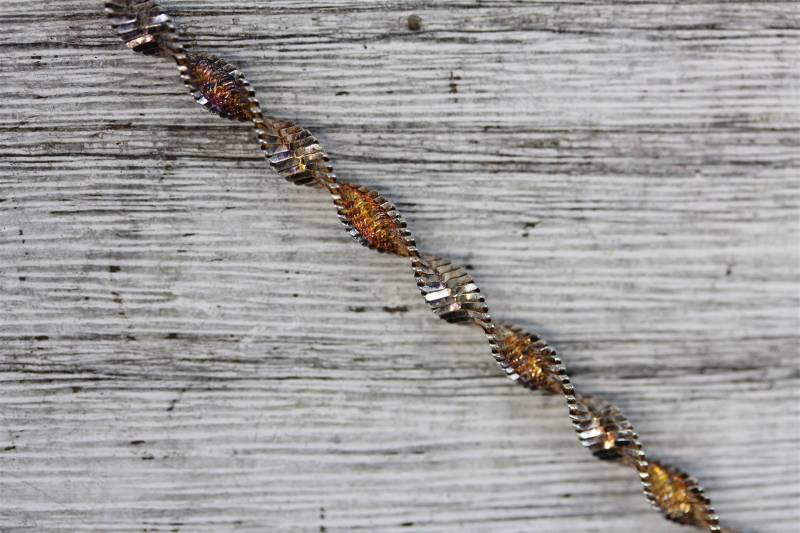 Vintage Sterling Silber 925 3, 3 Mm Kettenglied Armband Twisted Herringbone 7 " von YourVintageStyle