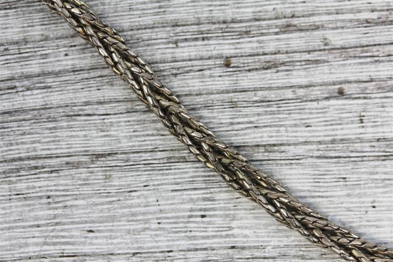 Vintage Sterling Silber 925 Geflochtene Schlangenkette Armband 7 "Schönes Design von YourVintageStyle