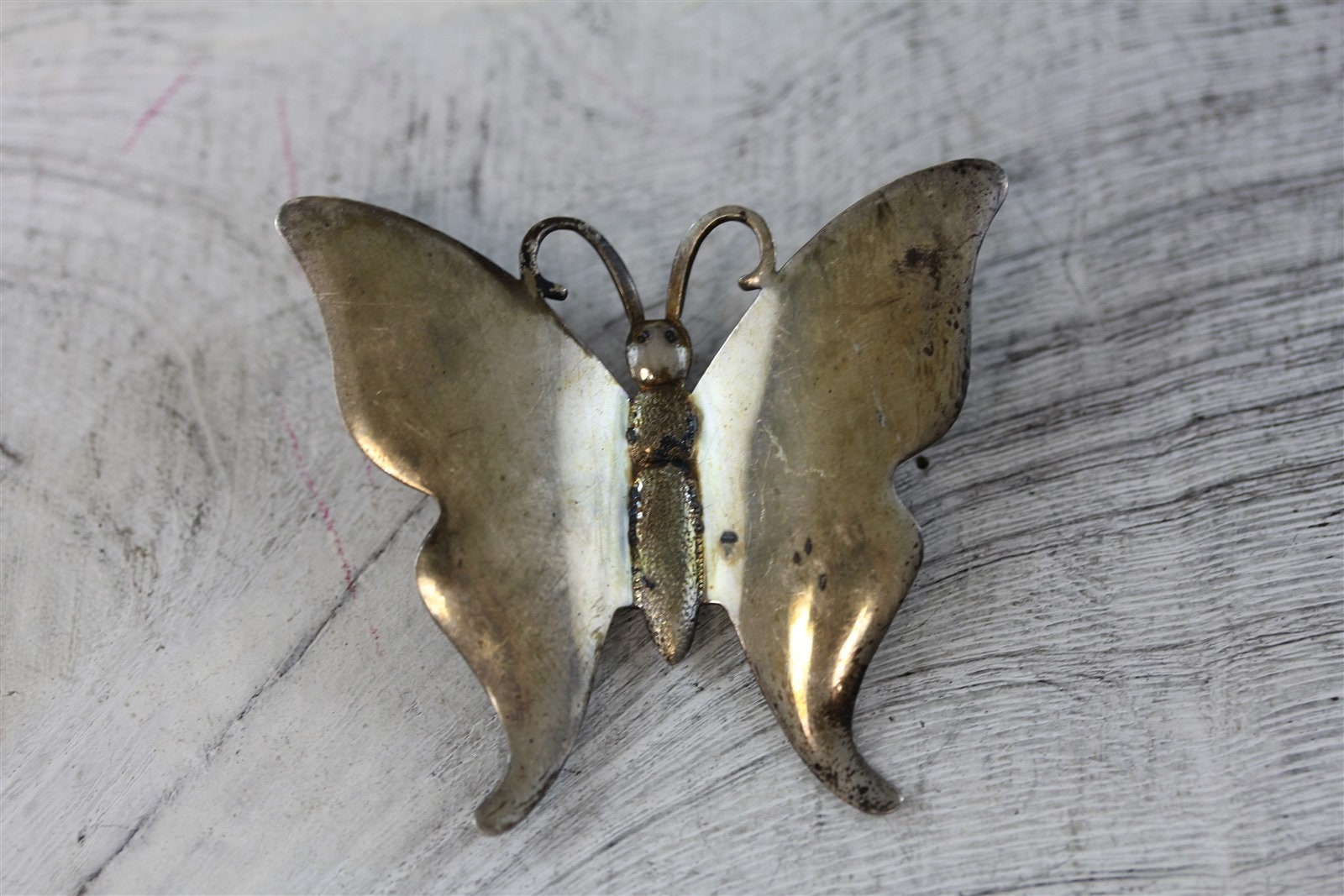 Vintage Sterling Silber 925 Schmetterling Brosche Pin Figural Anhänger Finest von YourVintageStyle