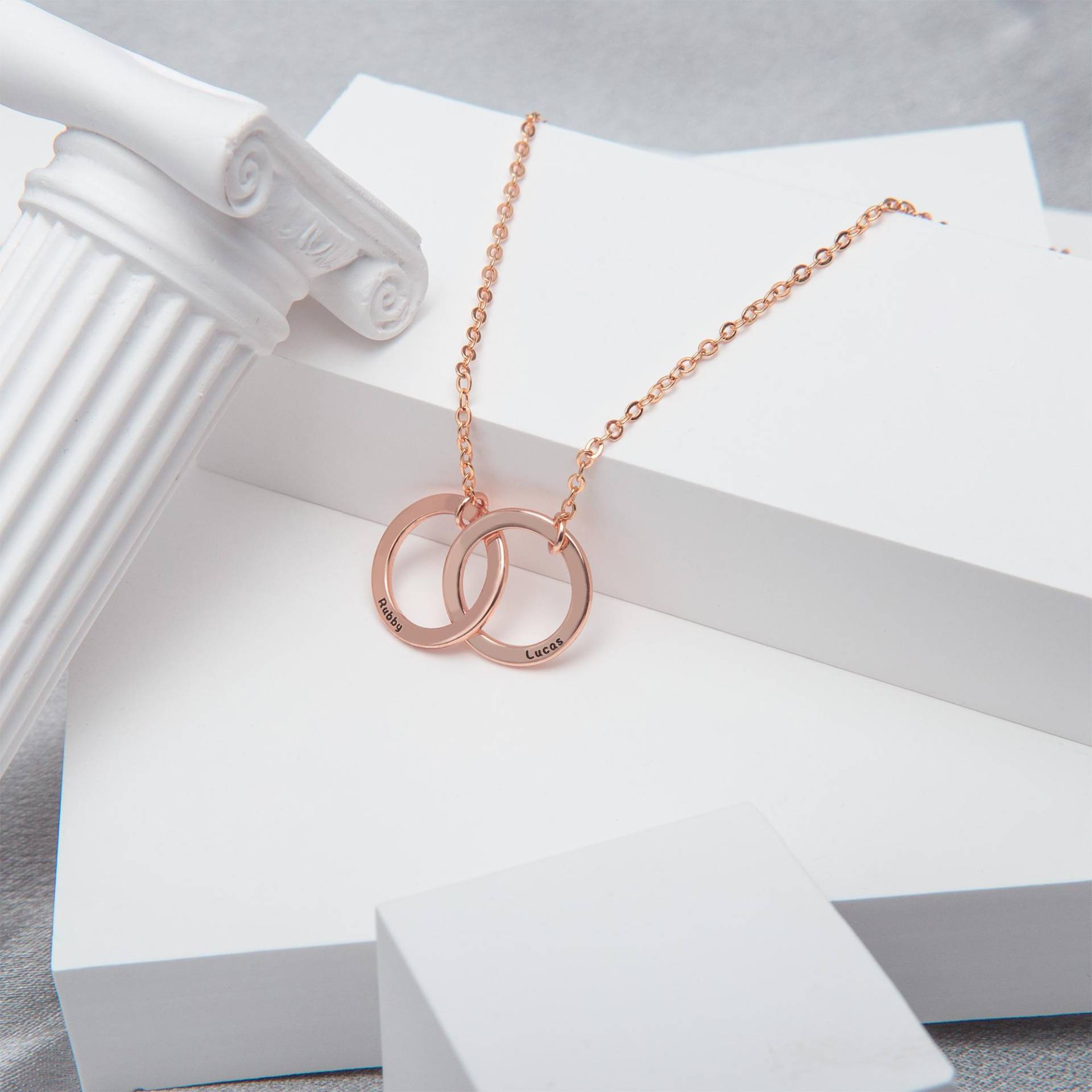 Custom Interlocking Circle Pendant | Personalized Ring Necklace Lock Charm Gold Engraved Gift Idea Custom Interlocking Circle Pendant | Personalized Ring Necklace Lock Charm Gold Engraved Gift Idea von YourWishPrinted