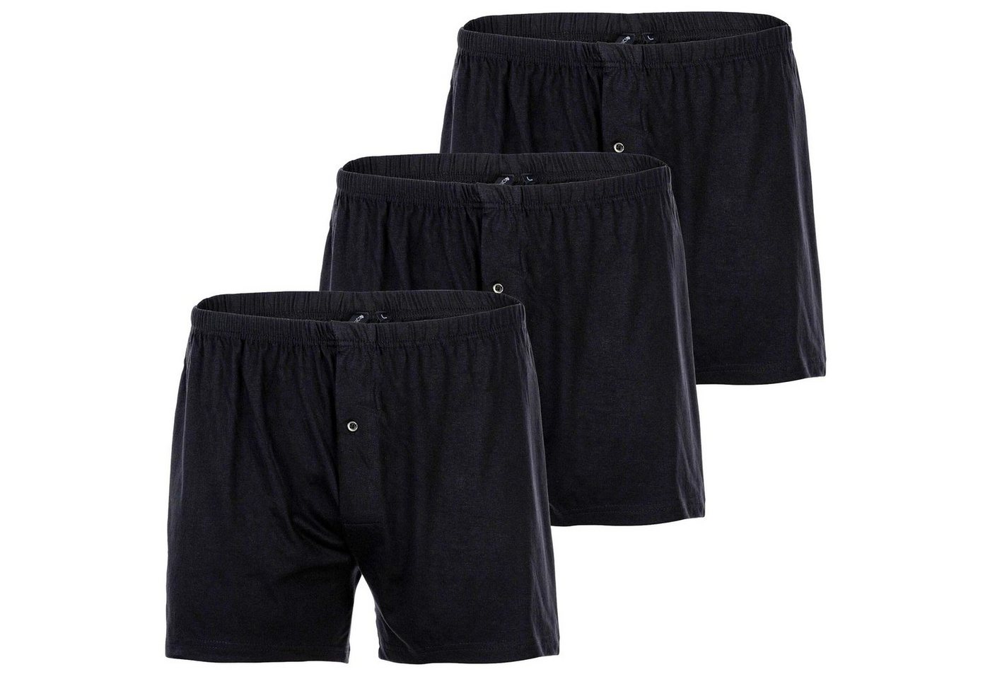 Yourbasics Boxer Herren Jersey-Boxershorts, 3er Pack - Cotton von Yourbasics