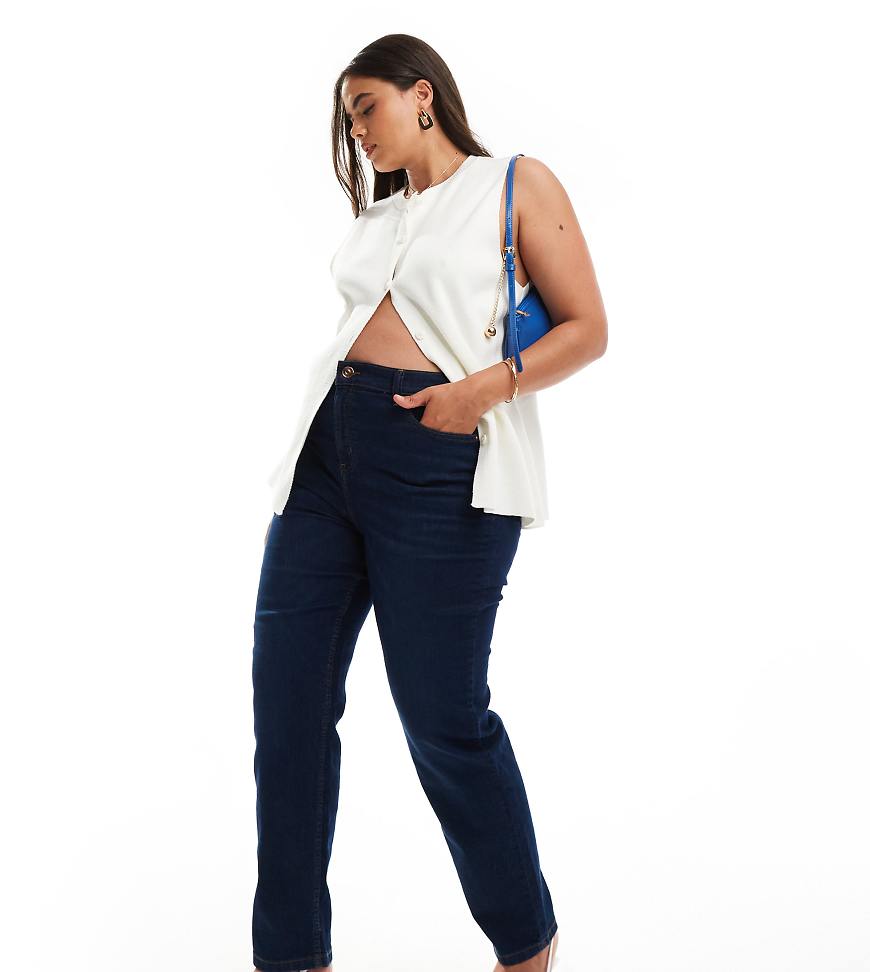 Yours - Schmal geschnittene Jeans in verwaschenem Blau von Yours