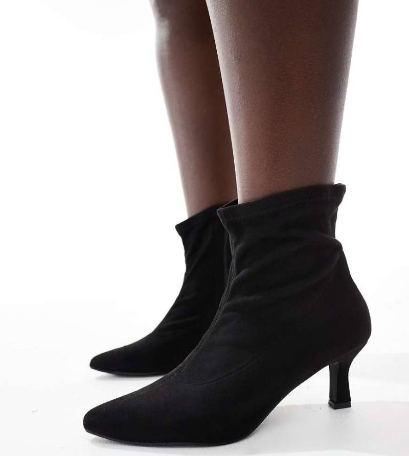 Yours - Spitze Stiefeletten in Schwarz von Yours