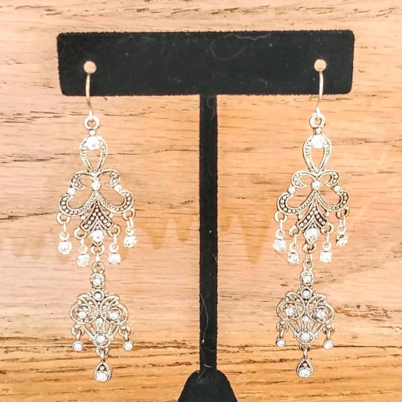 Kristall Strass Schulter Duster Ohrringe Redesignierter Hochzeitsschmuck von YoursOccasionally