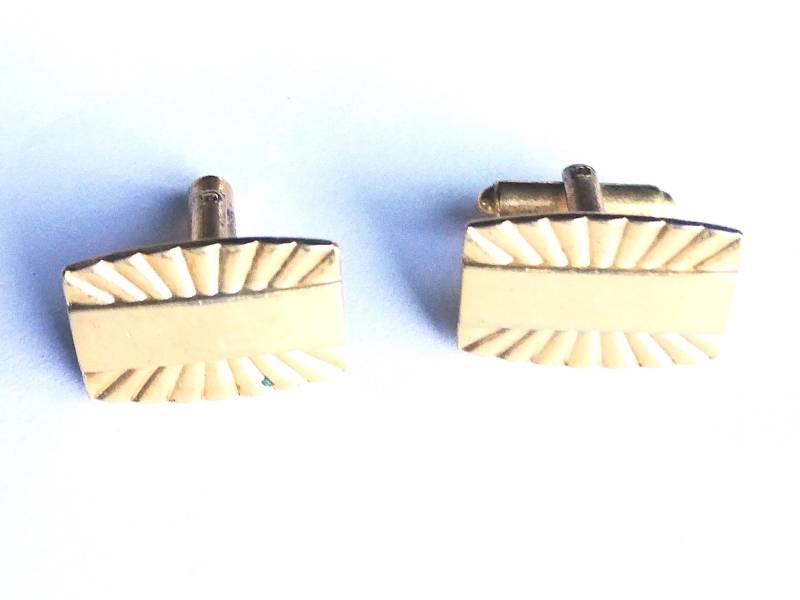 Vintage Speidel Manschettenknöpfe Sonnenstrahlen Design von YoursOccasionally