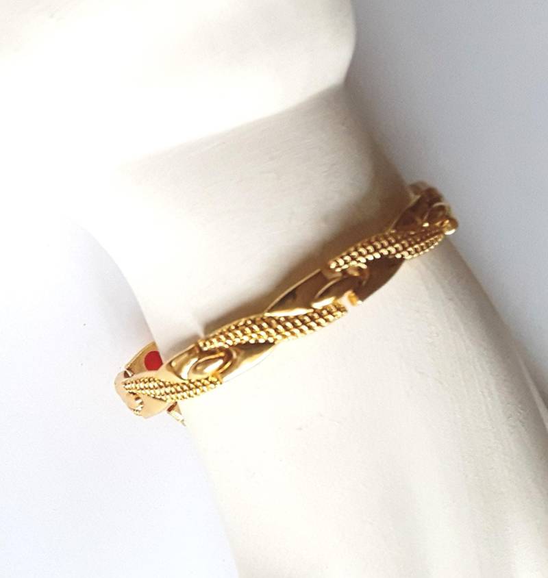 x Links Armband Gold Ton Reversible Rot Weiß Schwarz Silber Vintage Schmuck Geschenke Für Sie Geburtstag Muttertag Ihnen, Gelegentlich von YoursOccasionally