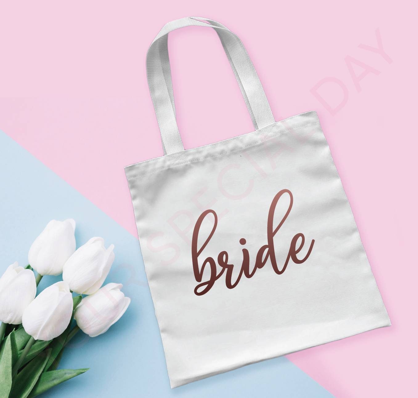 Rosegold Personalisierter Jutebeutel, Mädchen Der Ehre Geschenk, Brautjungfer Tote Bag, Personalisierte Namenstasche, Personalisierte Tasche von YourspecialdayGoods