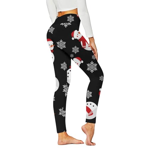 Leggings Damen Weihnachtshose Lange Bunte Strumpfhose Stretch Sporthose Lustige Weihnachtsleggings High Waist Blickdicht Yogahose 3D Sportleggins Elastisch Gym Fintnesshose Sport Jogginghose Tights von Yourumao