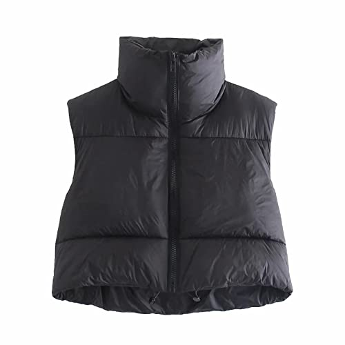 Weste Damen Steppweste Winterjacke Gilets Übergangsjacke Crop Steppjacke Leicht Trachtenjacke Elegant Wintermantel Warme Trachtenweste Parka Mode Daunenweste Armellose Westen Kurze Puffer Jacke von Yourumao