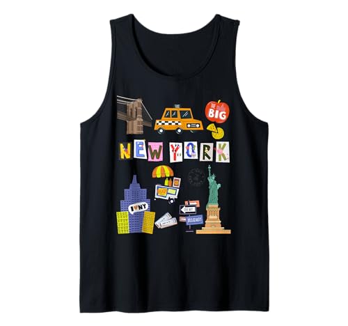Kids New York City Taxi Hot Dogs Souvenir für Jungen und Mädchen Tank Top Kids New York City Taxi Hot Dogs Souvenir für Jungen und Mädchen Tank Top von Youth American USA Tourist NYC Statue of Liberty