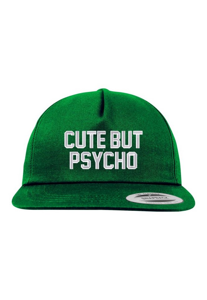 Youth Designz Baseball Cap Cute but Psycho Unisex Snapback Cap mit modischer Logo Stickerei von Youth Designz