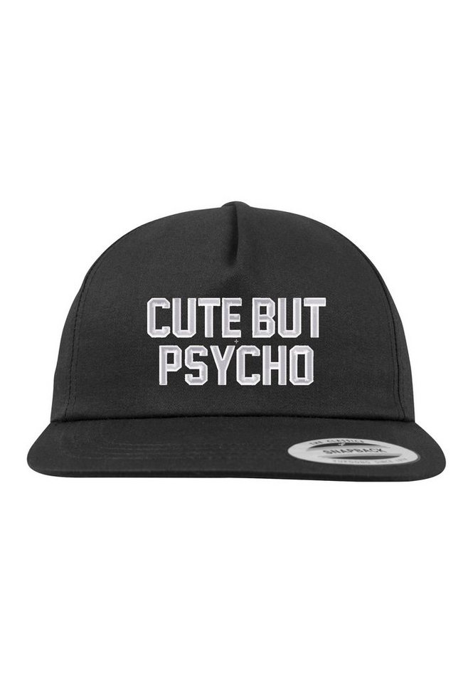 Youth Designz Baseball Cap Cute but Psycho Unisex Snapback Cap mit modischer Logo Stickerei von Youth Designz