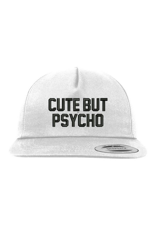 Youth Designz Baseball Cap Cute but Psycho Unisex Snapback Cap mit modischer Logo Stickerei von Youth Designz