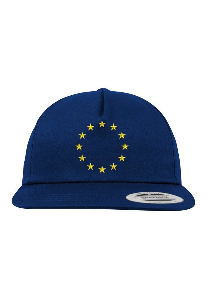Youth Designz Baseball Cap EU Europa Sterne Unisex Snapback Cap mit modischer Logo Stickerei von Youth Designz