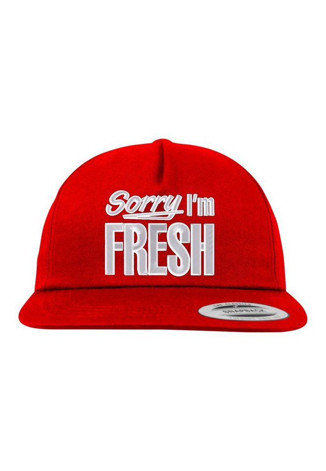 Youth Designz Baseball Cap Sorry I´m Fresh Unisex Snapback Cap mit modischer Logo Stickerei von Youth Designz