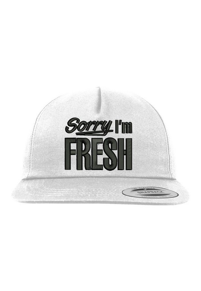 Youth Designz Baseball Cap Sorry I´m Fresh Unisex Snapback Cap mit modischer Logo Stickerei von Youth Designz