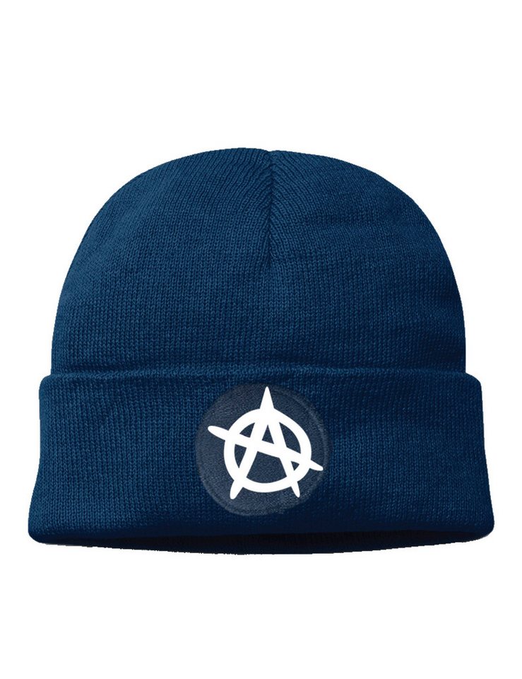 Youth Designz Beanie Anarchy unisex Beanie Mütze mit trendigem Motiv von Youth Designz