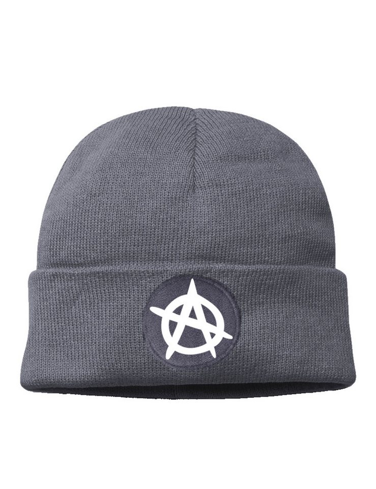 Youth Designz Beanie Anarchy unisex Beanie Mütze mit trendigem Motiv von Youth Designz