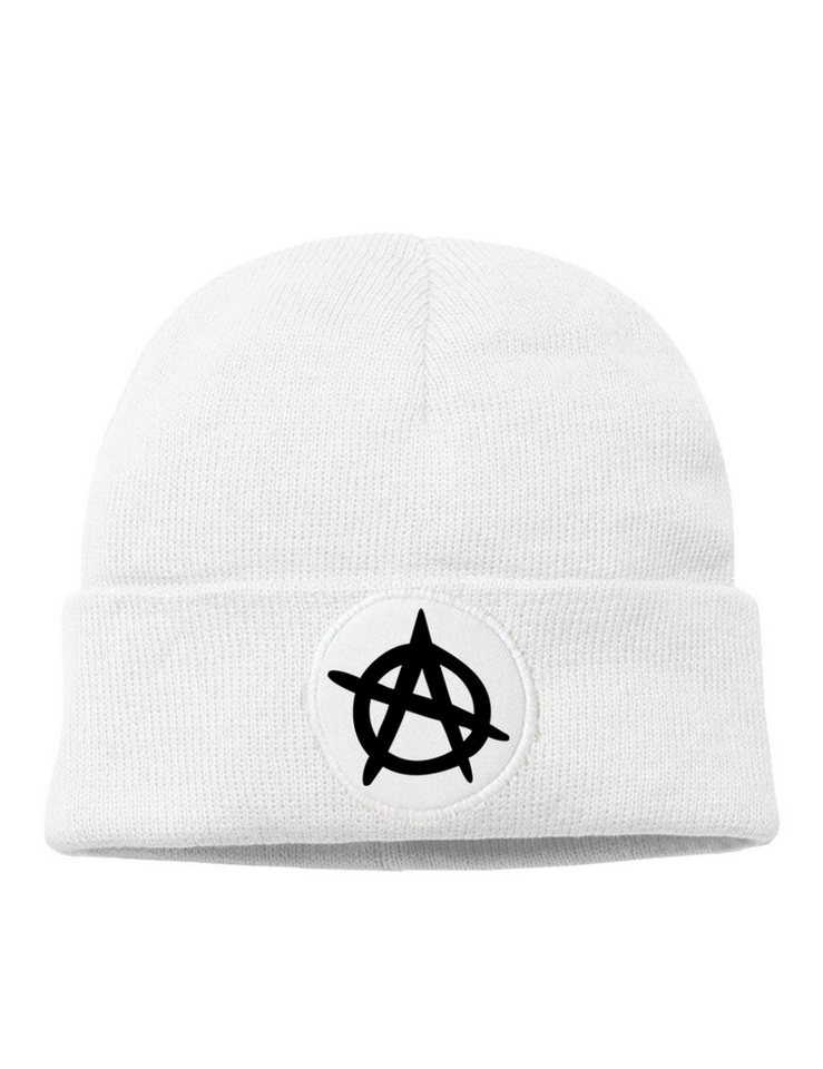 Youth Designz Beanie Anarchy unisex Beanie Mütze mit trendigem Motiv von Youth Designz