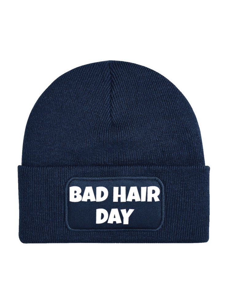 Youth Designz Beanie "BAD HAIR DAY" unisex Beanie Müzte mit trendigem Motiv von Youth Designz