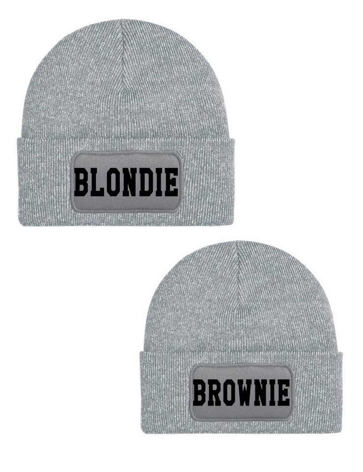 Youth Designz Beanie Blondie und Brownie mit trendigem Motiv von Youth Designz