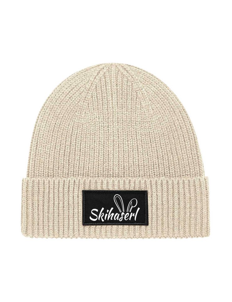 Youth Designz Beanie Damen Strick Beanie Mütze mit Skihaserl Aufdruck Geschenk Statement mit lustigen Print für Frauen von Youth Designz