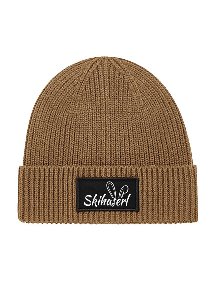 Youth Designz Beanie Damen Strick Beanie Mütze mit Skihaserl Aufdruck Geschenk Statement mit lustigen Print für Frauen von Youth Designz