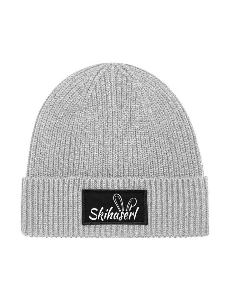 Youth Designz Beanie Damen Strick Beanie Mütze mit Skihaserl Aufdruck Geschenk Statement mit lustigen Print für Frauen von Youth Designz