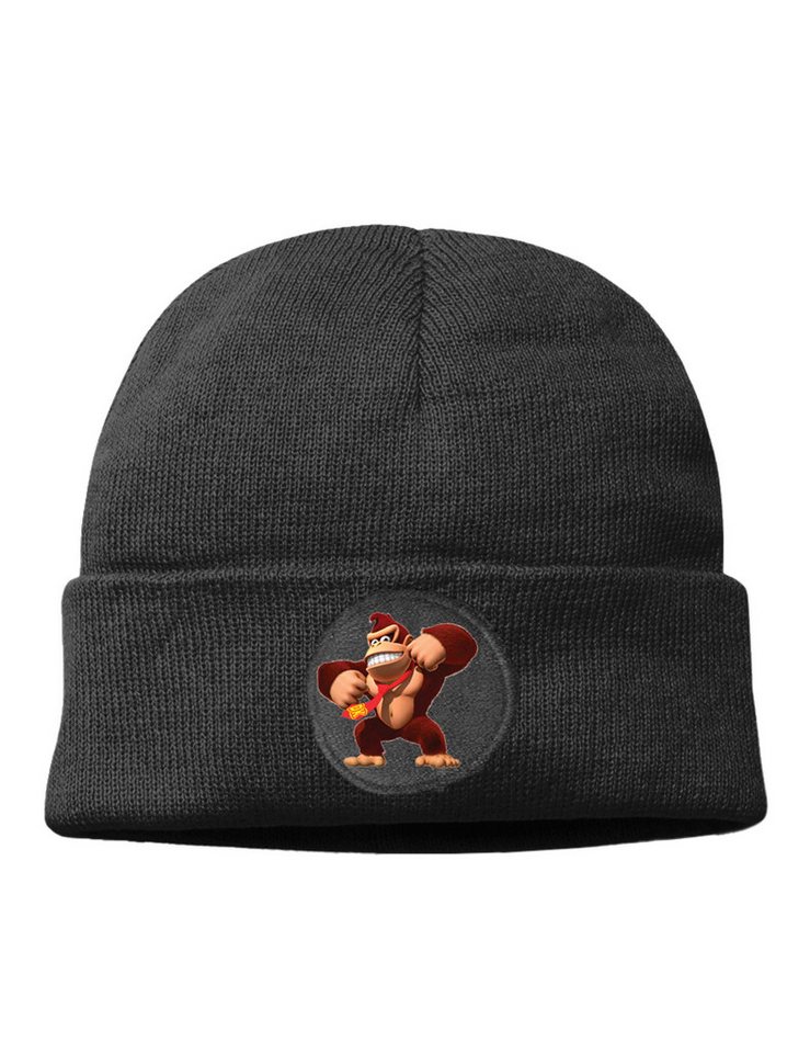 Youth Designz Beanie Donkey Kong Unisex Beanie Mütze Wintermütze Herren Damen Strickmütze mit Gaming Fun Print von Youth Designz