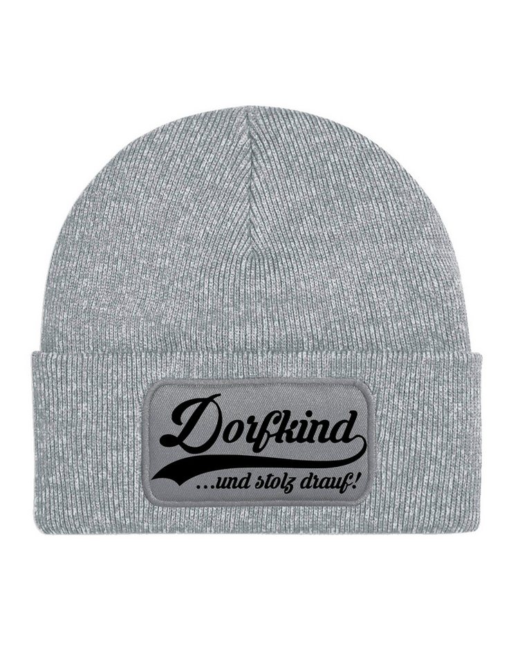 Youth Designz Beanie Dorfkind Unisex Beanie Mütze für Damen und Herren mit lustigem Spruch Print von Youth Designz