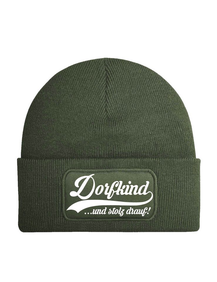 Youth Designz Beanie Dorfkind Unisex Beanie Mütze für Damen und Herren mit lustigem Spruch Print von Youth Designz