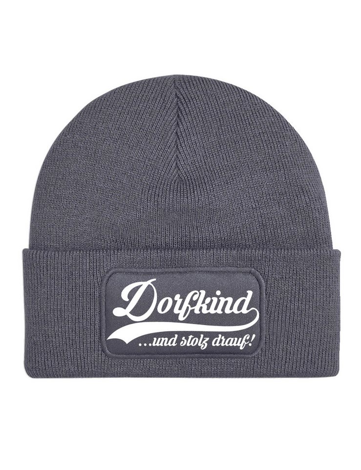Youth Designz Beanie Dorfkind Unisex Beanie Mütze für Damen und Herren mit lustigem Spruch Print von Youth Designz