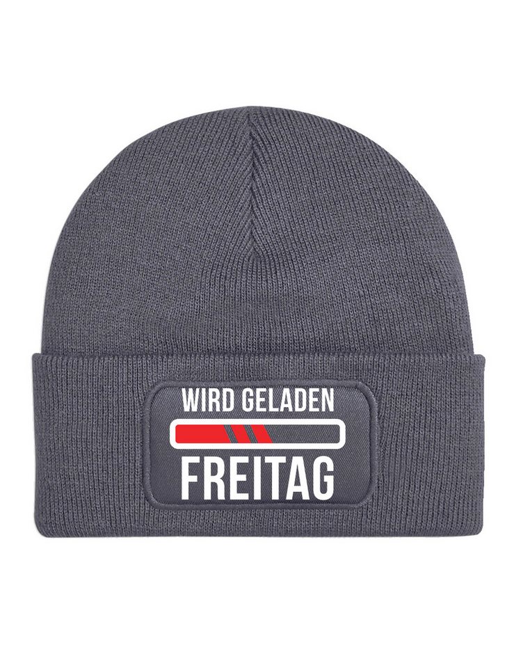Youth Designz Beanie Freitag geladen Unisex Beanie Mütze mit trendigem Motiv von Youth Designz