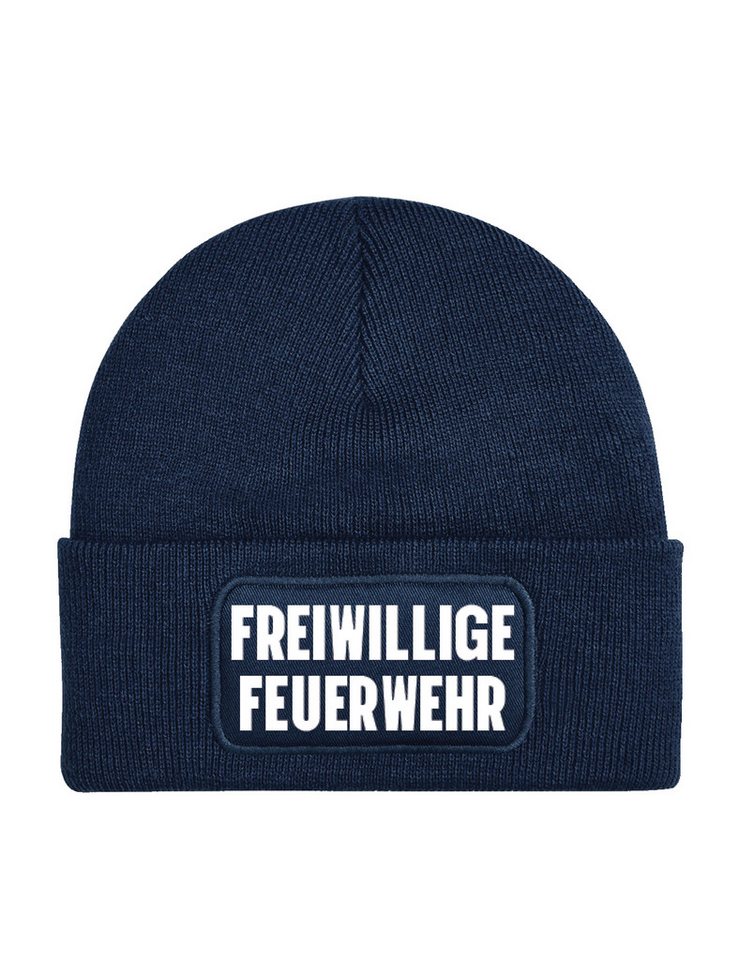 Youth Designz Beanie Freiwillige Feuerwehr unisex Beanie Müzte mit trendigem Motiv von Youth Designz