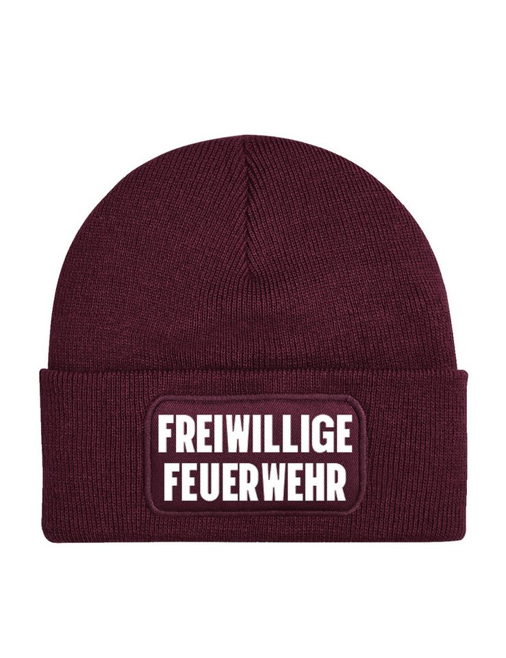 Youth Designz Beanie Freiwillige Feuerwehr unisex Beanie Müzte mit trendigem Motiv von Youth Designz