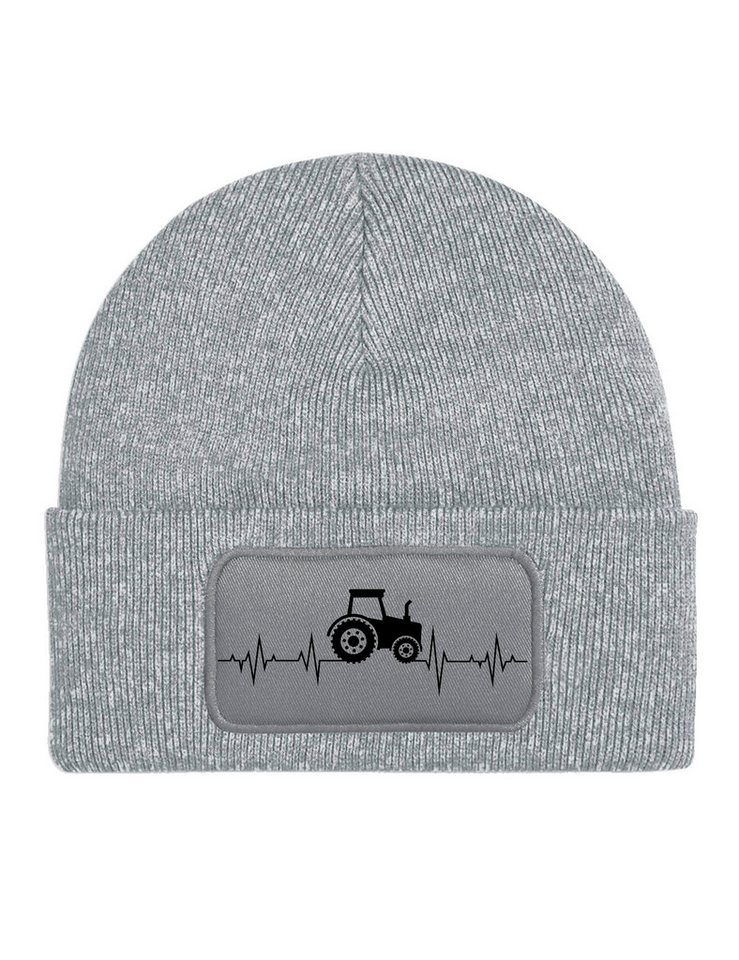Youth Designz Beanie Heartbeat Traktor Unisex Beanie Mütze mit trendigem Motiv von Youth Designz