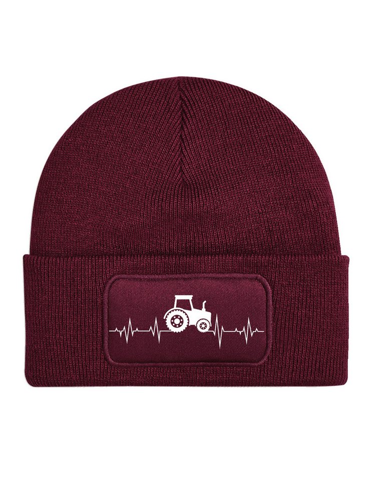 Youth Designz Beanie Heartbeat Traktor Unisex Beanie Mütze mit trendigem Motiv von Youth Designz