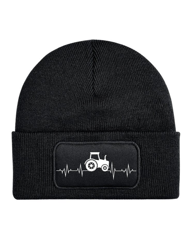 Youth Designz Beanie Heartbeat Traktor Unisex Beanie Mütze für Herren & Damen mit trendigem Motiv von Youth Designz